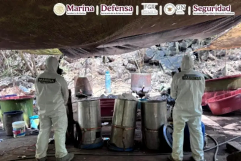 Desmantelan narcolaboratorio en Zapotlanejo, Jalisco