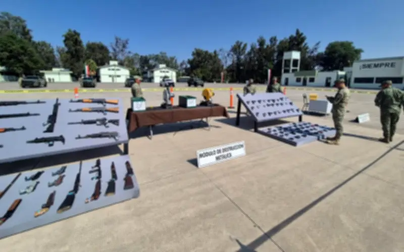Destruyen 2,700 armas y nombran nuevo comandante militar en Jalisco