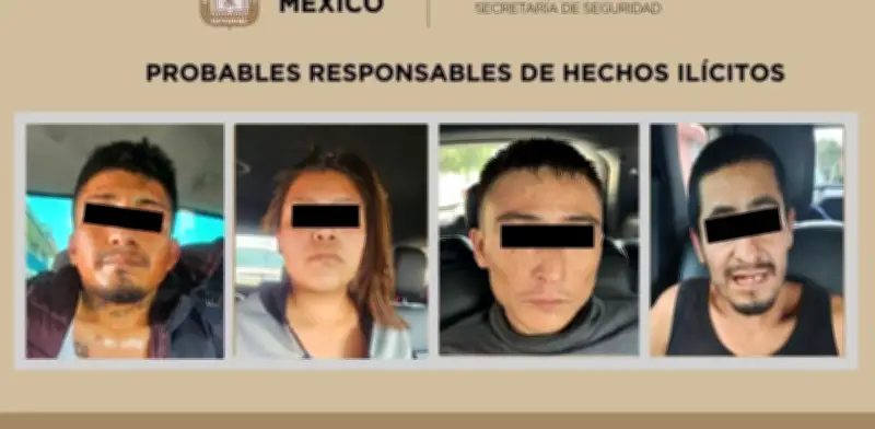 Detienen a cuatro por homicidio en La Paz, Edomex