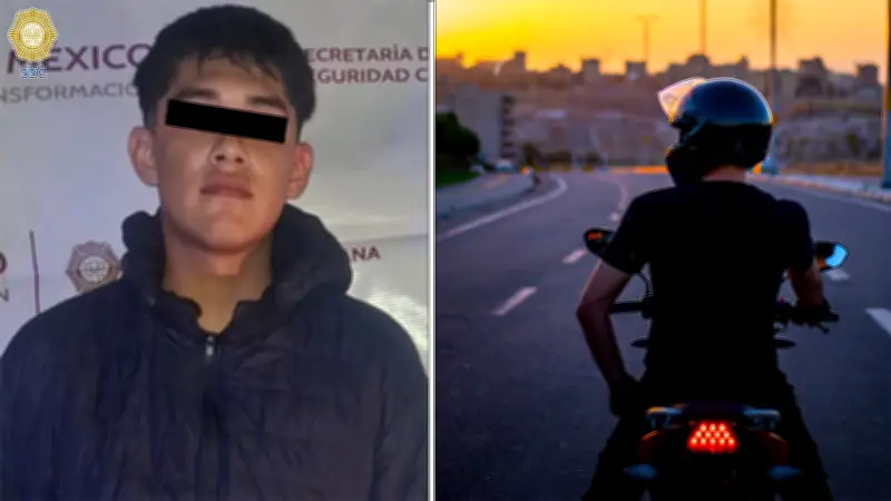 Detienen a motociclista que disparó al aire en Paseo de la Reforma