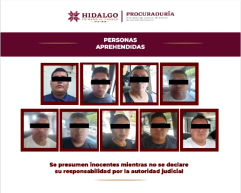 Detienen a nueve policías en Hidalgo por homicidio doloso