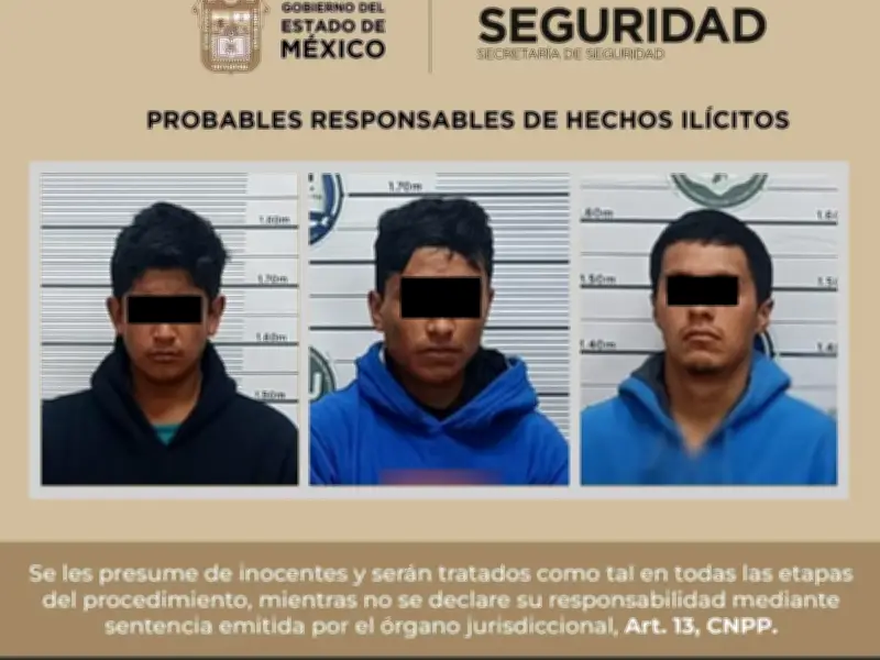 Detienen a tres por robo en casetas de peaje en autopista Toluca-Zitácuaro