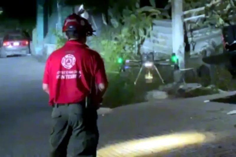 Dron localiza a mujer extraviada en el Cerro del Topo Chico