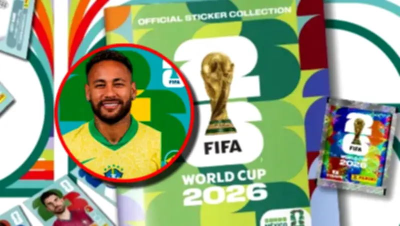 Fan crea su propia estampa de Neymar para el álbum Panini del Mundial 2026