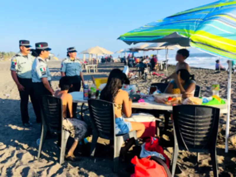 Guardia Nacional refuerza seguridad en playas de Colima