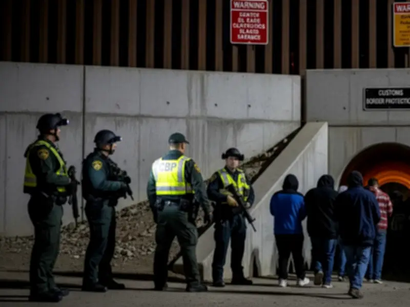 Hallan a 19 migrantes mexicanos en drenaje en frontera California-México