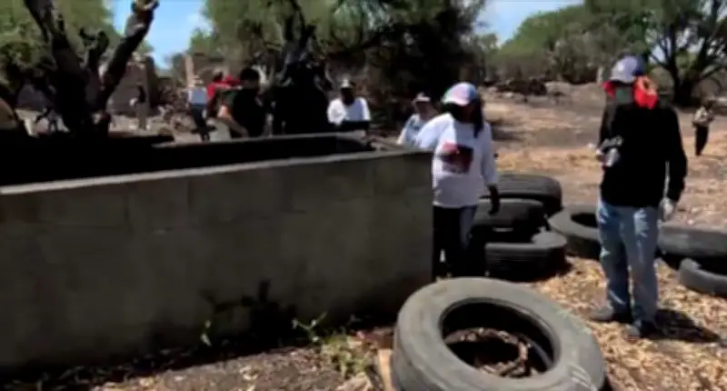 Hallan crematorio clandestino y restos calcinados en Lagos de Moreno