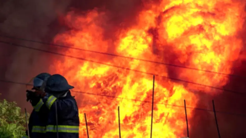 Incendio consume planta de Bachoco en Lagos de Moreno, Jalisco
