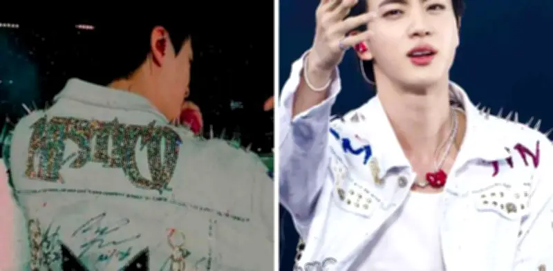 Jin de BTS luce chamarra de Místico en concierto en México