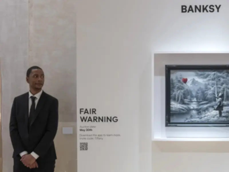 Óleo de Banksy se vende por 17.9 millones de dólares en Nueva York