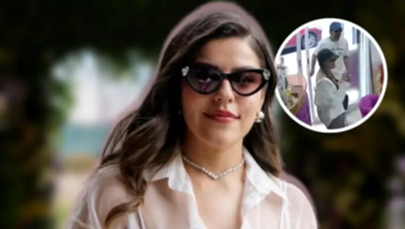 Lesslie Polinesia recibe críticas por actitud de acompañante en salón de uñas