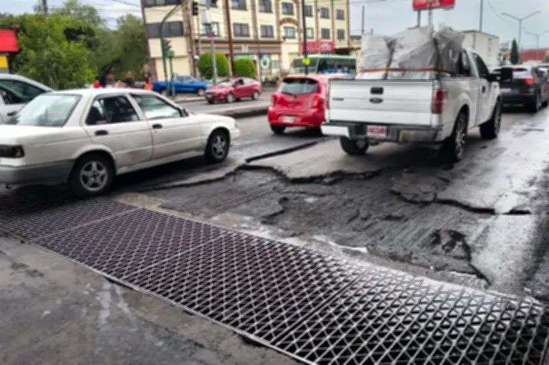 Lluvias reabren baches en la Picacho-Ajusco