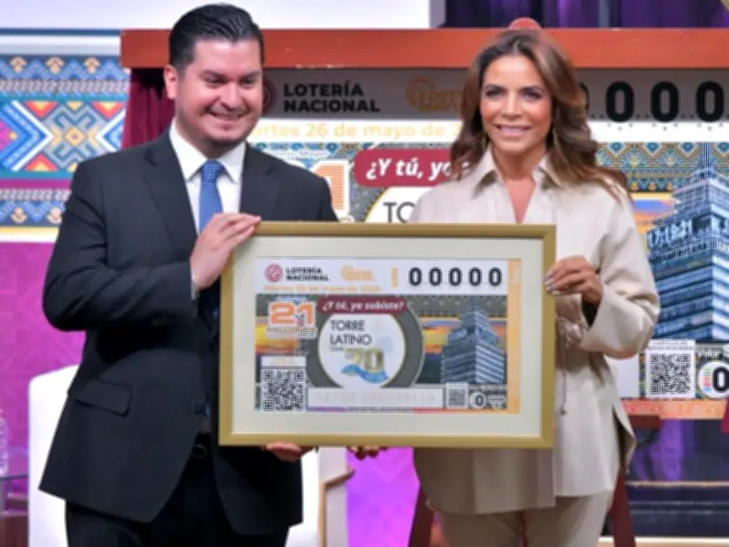 Lotería Nacional celebra 70 años de la Torre Latinoamericana con billete conmemorativo