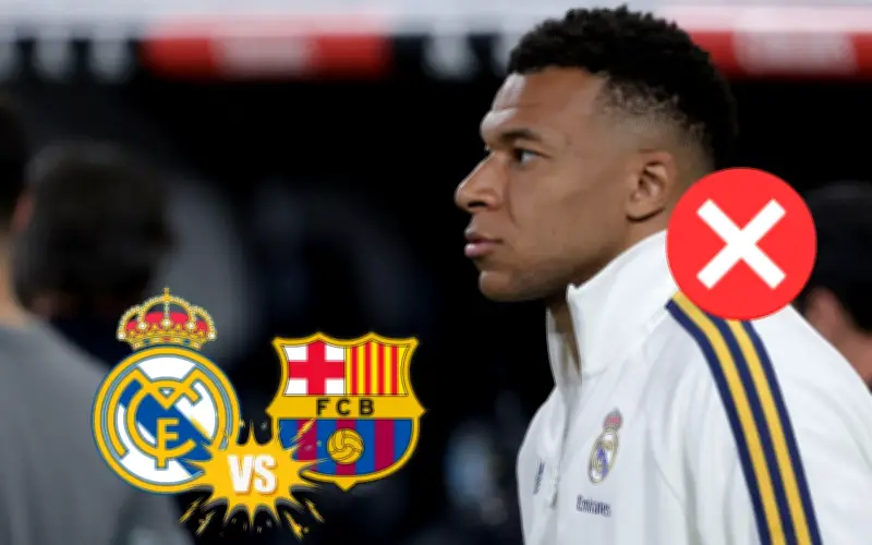 Mbappé fuera del Clásico; Arbeloa defiende al francés