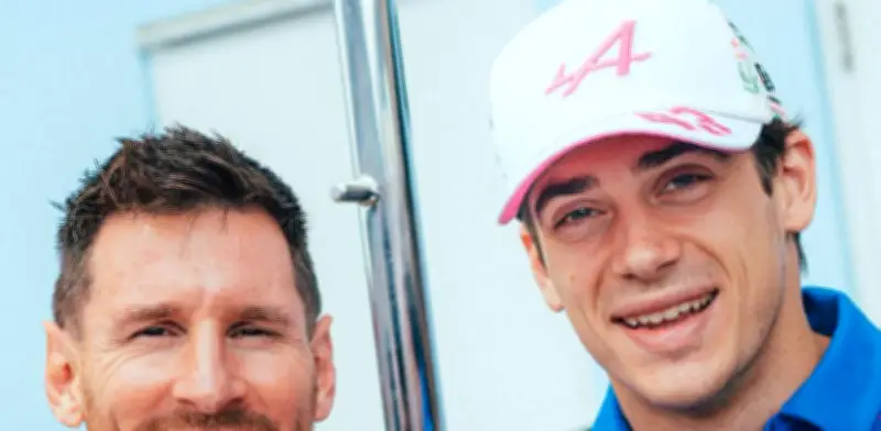 Messi y Colapinto se encuentran en el GP de Miami