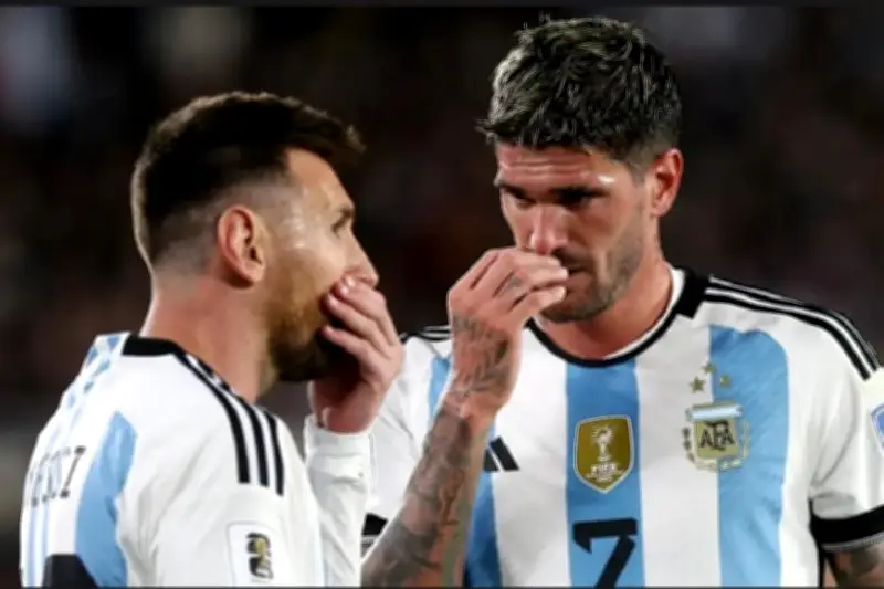 Messi y De Paul entrenan al doble para el Mundial 2026