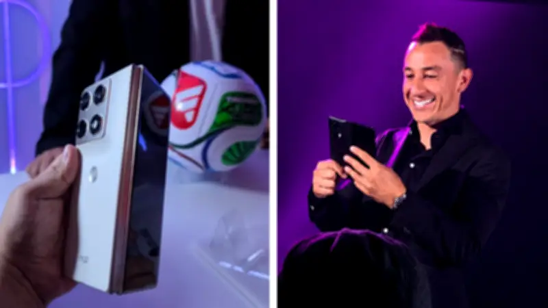 Motorola presenta su portafolio premium en México y regala un celular a Andrés Guardado