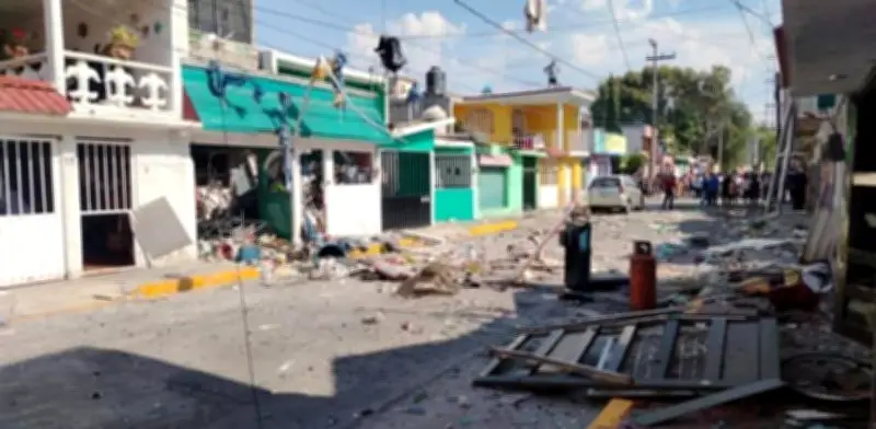 Muere abuelita por explosión de gas en Tizayuca, Hidalgo
