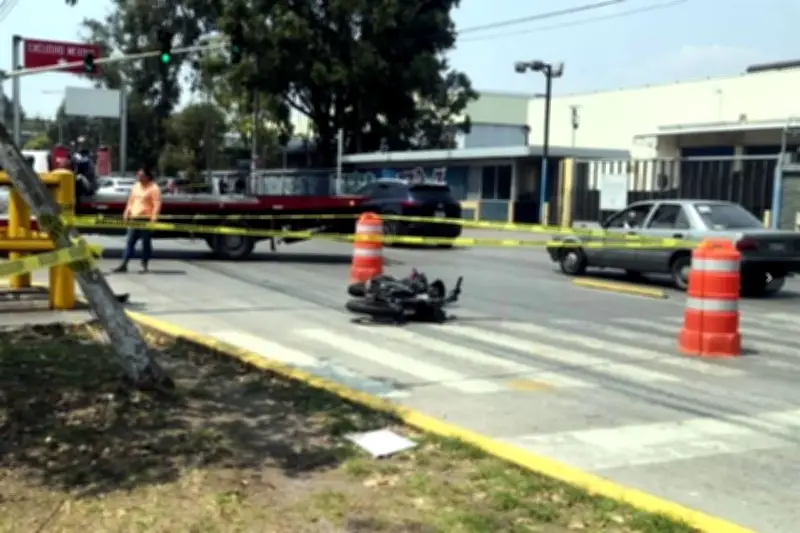 Muere motociclista tras choque en Tultitlán, Edomex