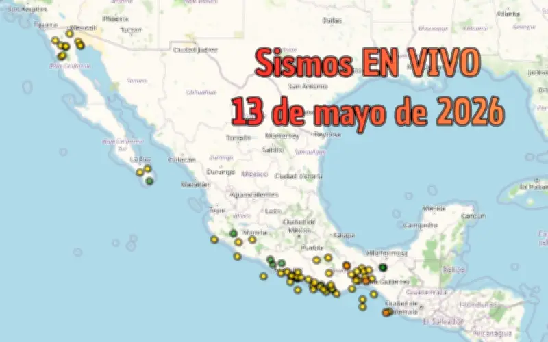 México en Vivo: Temblores en Jalisco y el país, 13 de mayo 2026