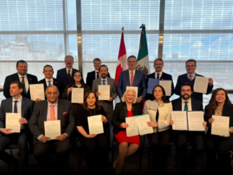 México y Canadá firman acuerdos de cooperación en salud e innovación farmacéutica