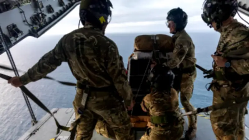 Operación aérea británica ante sospecha de hantavirus en isla remota