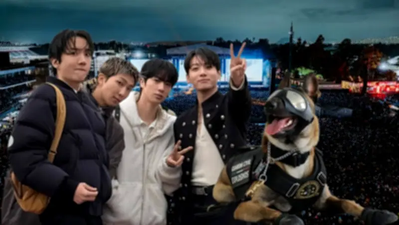 Perros entrenados revisarán cada acceso en conciertos de BTS en CDMX
