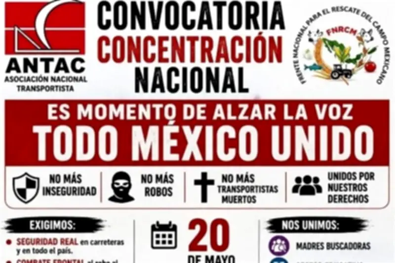 Piden a manifestantes no bloquear vías en CDMX el 20 de mayo