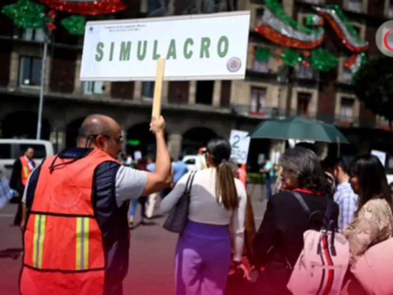 Primer Simulacro Nacional 2026 en México: 6 de mayo a las 11:00 h