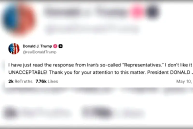 Propuesta de Irán es inaceptable: Trump