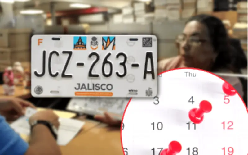 Prórroga para cambio de placas gratuito en Jalisco termina en mayo
