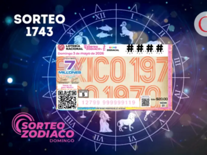 Resultados Sorteo Zodiaco 1744: 3 de mayo 2026, Lotería Nacional