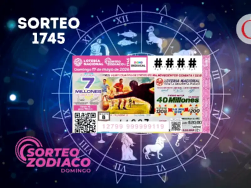 Resultados Sorteo Zodiaco 1745: 17 de mayo 2026, Lotería Nacional