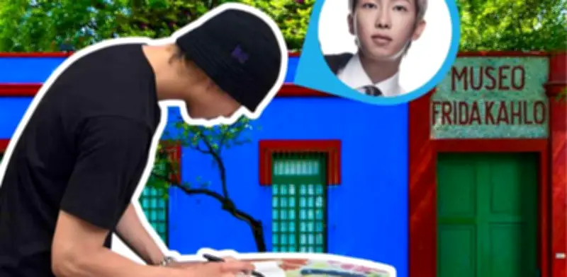 RM de BTS visita la Casa Azul de Frida Kahlo y deja emotivo mensaje