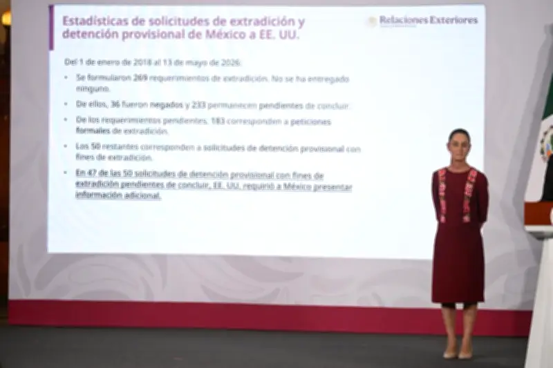 Sheinbaum exige a EU reciprocidad en extradiciones tras 269 solicitudes sin concretar