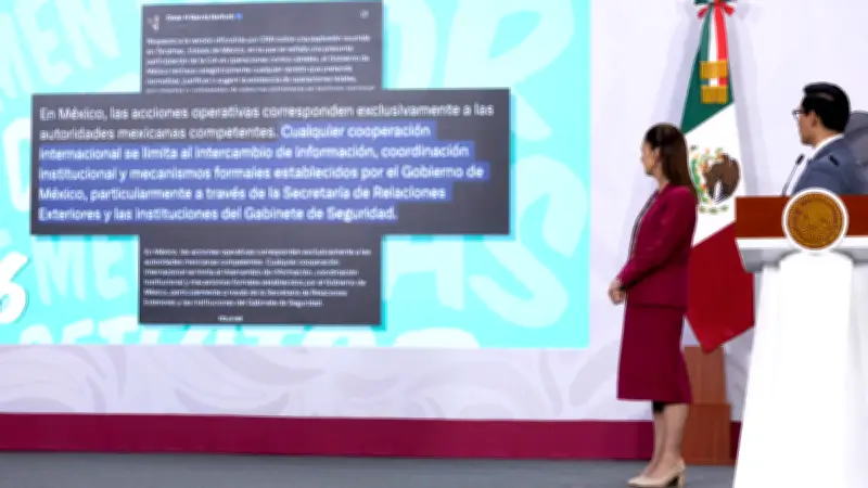 Sheinbaum niega operaciones encubiertas de la CIA en México