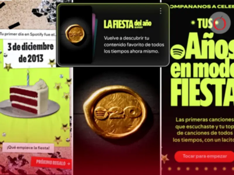 Spotify lanza "Tu Fiesta del Año": un viaje musical histórico