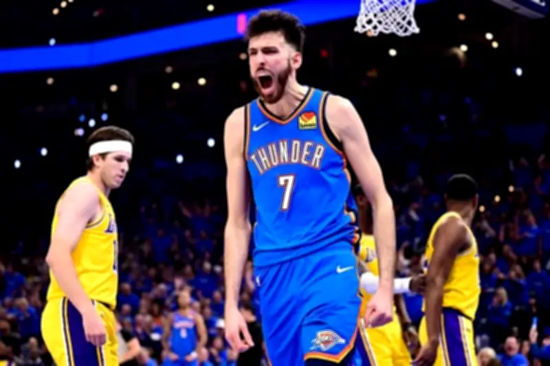 Thunder es mucha pieza para Lakers