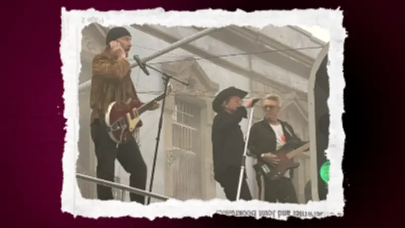 U2 graba video de 'Street of Dreams' en calles del Centro Histórico de CDMX