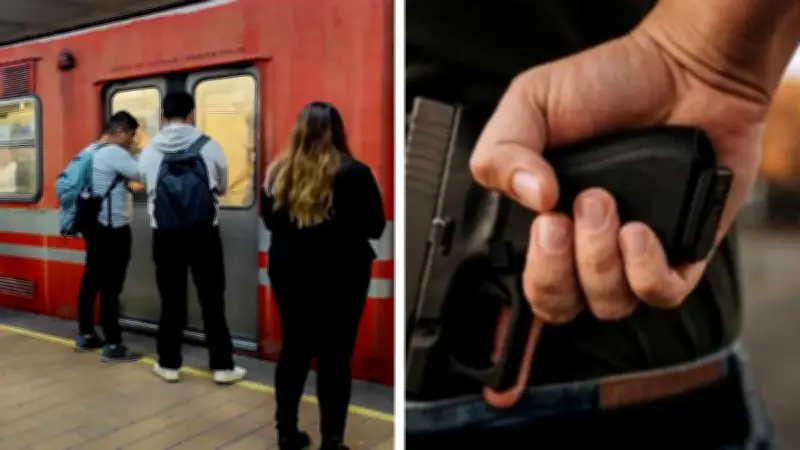 Video exhibe a sujeto armado en Metro CDMX; usuarios exigen seguridad