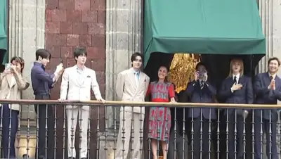 BTS se reúne con Sheinbaum y saluda a ARMY desde Palacio Nacional
