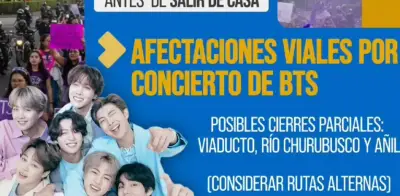 BTS y 13 manifestaciones causarán caos vial hoy en CDMX