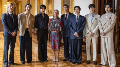 Claudia Sheinbaum recibe a BTS en Palacio Nacional