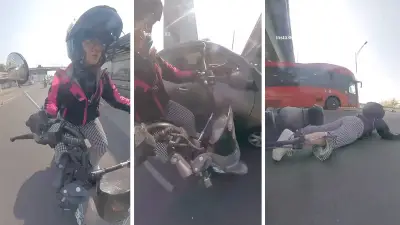 Conductor huye tras impactar a mujer en moto eléctrica en CDMX