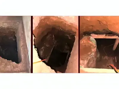 Descubren túnel clandestino para robo de combustible en Pachuca