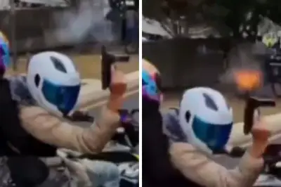 Detienen a motociclista que disparó metralleta en Reforma