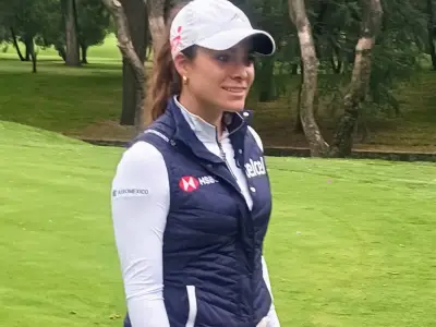 Gaby López inaugura área de práctica de juego corto en el Club de Golf México