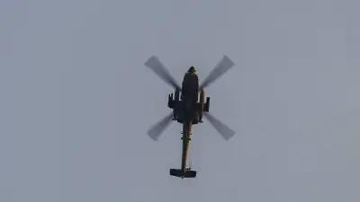 Helicóptero de la Marina aterriza de emergencia en Mazatlán por falla