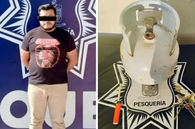 Hombre intenta incendiar casa con su familia adentro en NL