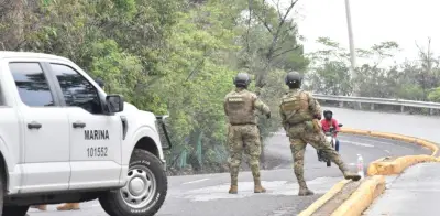 Marina despliega operativo en residencia de San Pedro Garza García